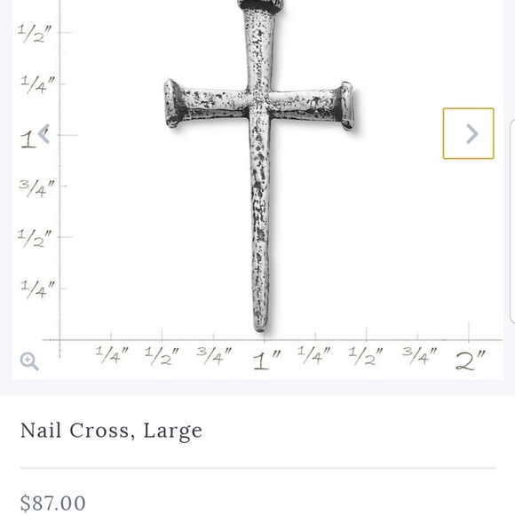Nail cross large James Avery sterling silver - Picture 3 of 3